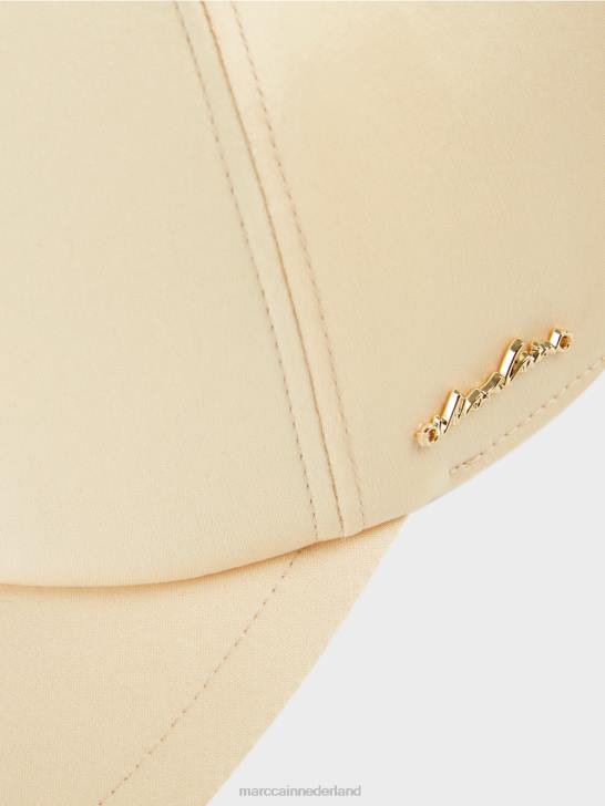 accessoire donkere crème 464J1681 pet met logo-opschrift Marc Cain