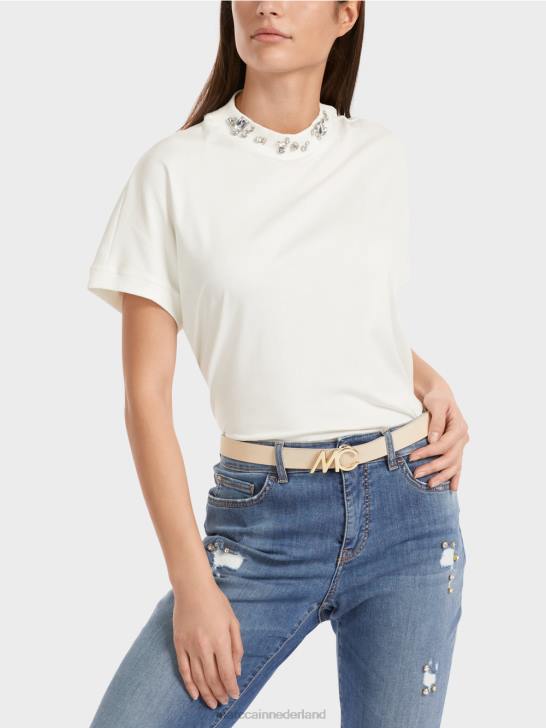 accessoire donkere crème 464J1680 tailleriem met logogesp Marc Cain