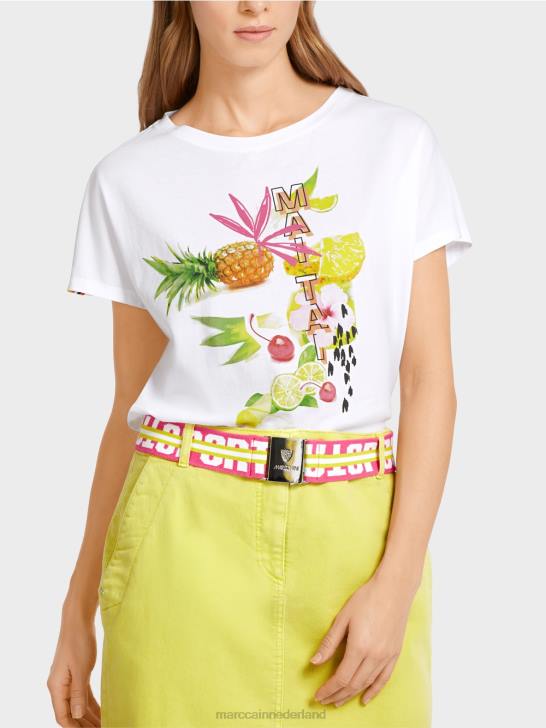 accessoire superroze 464J1719 kleurrijke tailleriem met metalen gesp Marc Cain