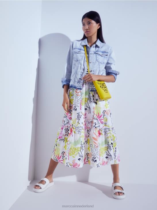 accessoire citroen groen 464J1532 \"Samen heroverwegen\" mini-tas met luipaardkop Marc Cain