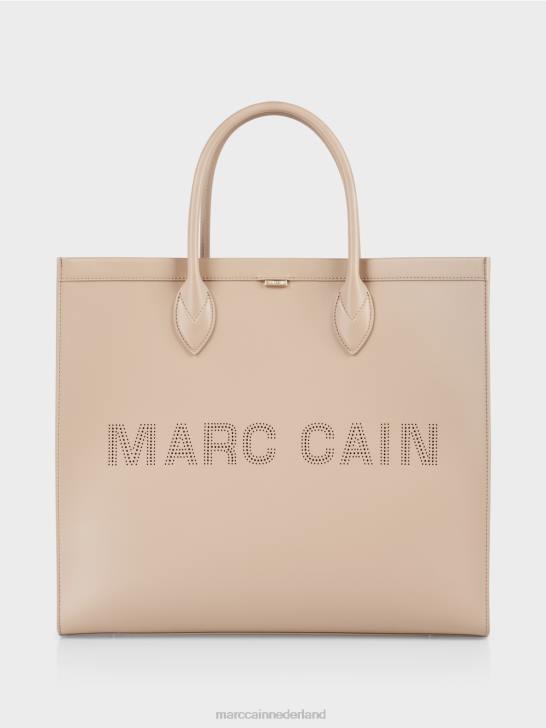 accessoire diep zand 464J1531 2-in-1 draagtas met logo-opschrift Marc Cain