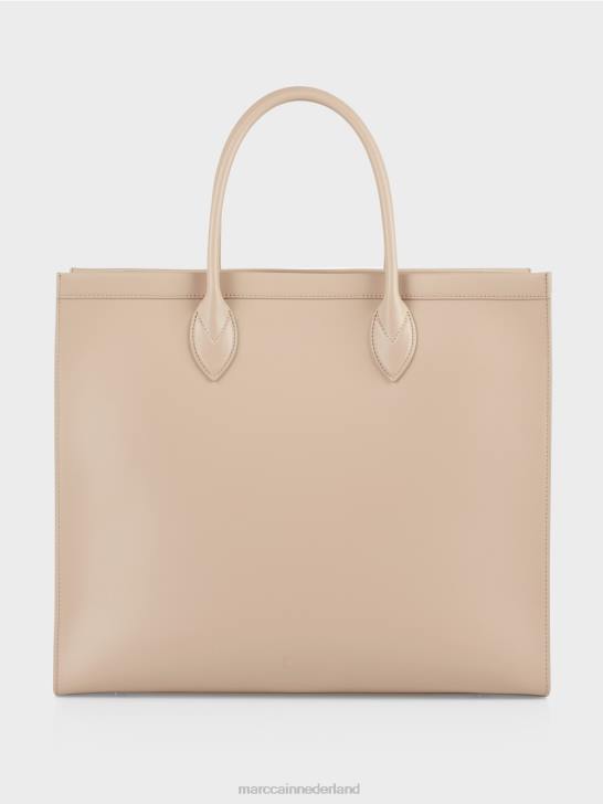 accessoire diep zand 464J1531 2-in-1 draagtas met logo-opschrift Marc Cain