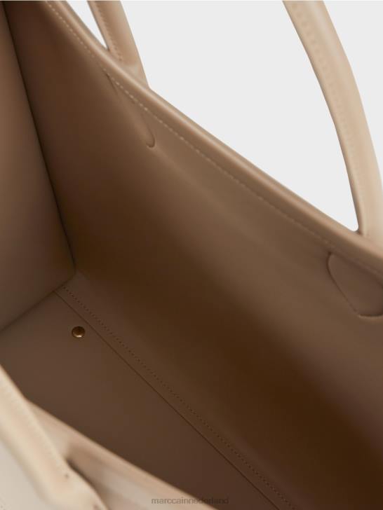 accessoire diep zand 464J1531 2-in-1 draagtas met logo-opschrift Marc Cain