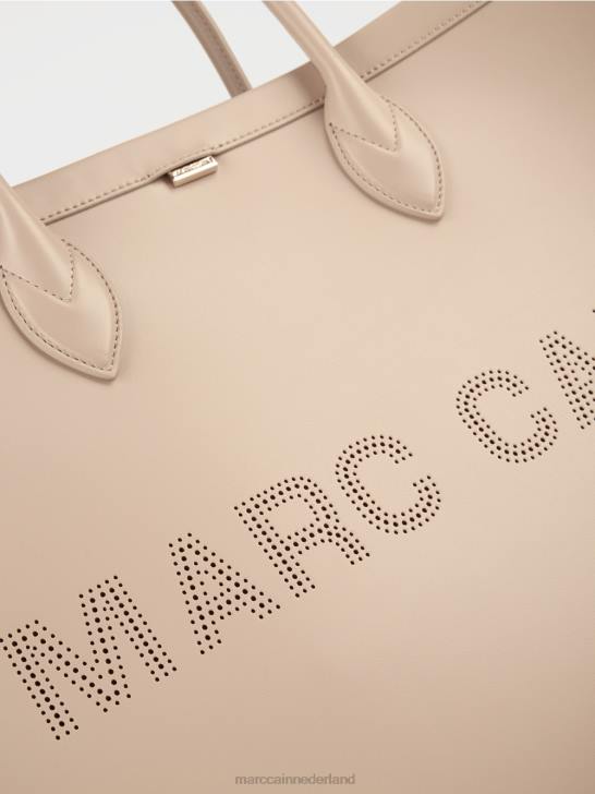 accessoire diep zand 464J1531 2-in-1 draagtas met logo-opschrift Marc Cain