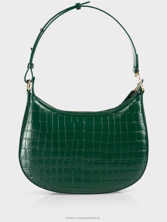 accessoire donker bos 464J1537 Tas van imitatiekrokodillenleer met handvat aan de bovenkant Marc Cain