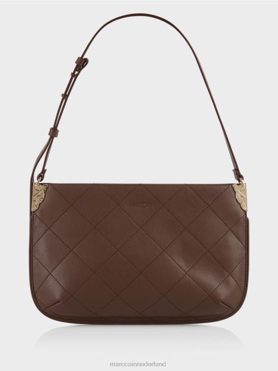 accessoire donker hout 464J1505 "samen heroverwegen" schoudertas Marc Cain