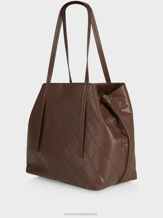 accessoire donker hout 464J1506 shopper \"samen heroverwegen\" Marc Cain