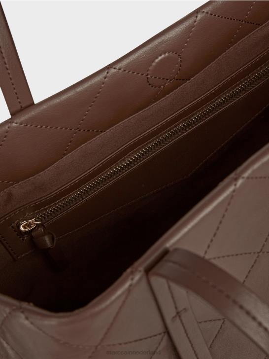 accessoire donker hout 464J1506 shopper \"samen heroverwegen\" Marc Cain