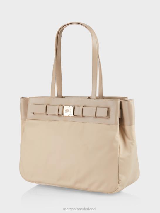 accessoire gebleekt zand 464J1495 nylon \"samen heroverwegen\" shopper Marc Cain