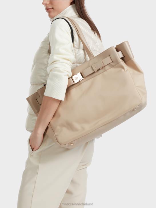 accessoire gebleekt zand 464J1495 nylon \"samen heroverwegen\" shopper Marc Cain
