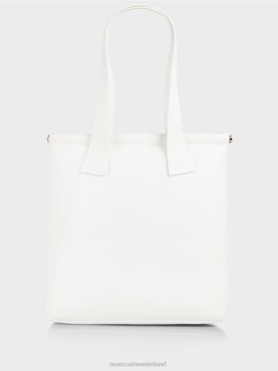 accessoire gebroken wit 464J1547 Draagtas van imitatienappa Marc Cain