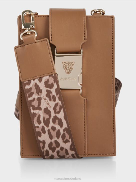 accessoire heldere toffee 464J1499 crossbodytas in lengteformaat Marc Cain