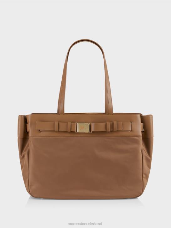 accessoire heldere toffee 464J1501 nylon "samen heroverwegen" shopper Marc Cain