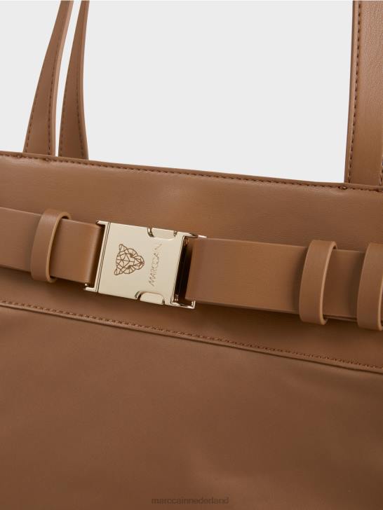 accessoire heldere toffee 464J1501 nylon \"samen heroverwegen\" shopper Marc Cain