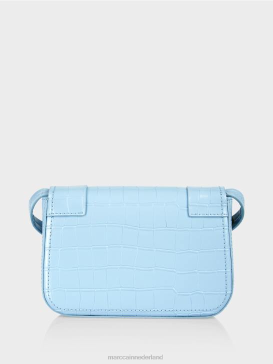 accessoire sfeervol blauw 464J1536 schoudertas met decoratieve ring Marc Cain