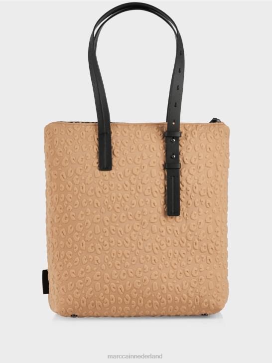 accessoire zachte koffie 464J1503 shopper gemaakt van techno materiaal Marc Cain
