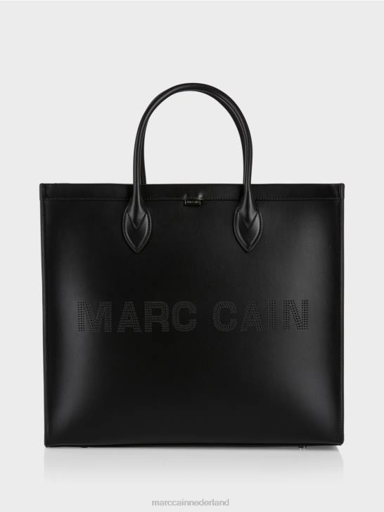 accessoire zwart 464J1512 Shopper met logo-opschrift Marc Cain