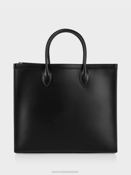 accessoire zwart 464J1512 Shopper met logo-opschrift Marc Cain