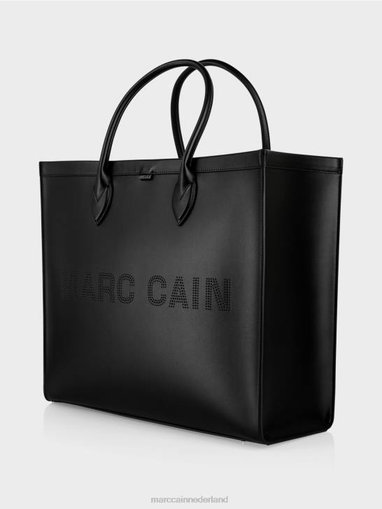 accessoire zwart 464J1512 Shopper met logo-opschrift Marc Cain
