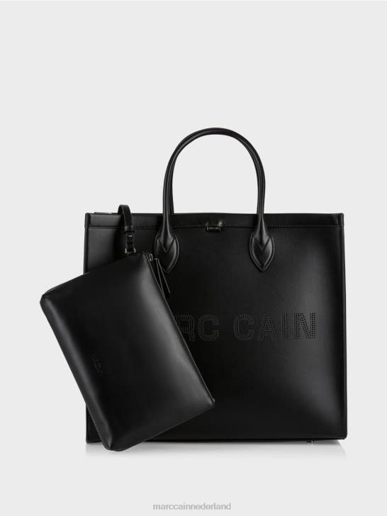 accessoire zwart 464J1512 Shopper met logo-opschrift Marc Cain