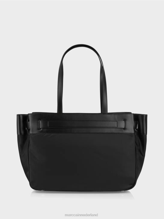 accessoire zwart 464J1514 nylon \"samen heroverwegen\" shopper Marc Cain
