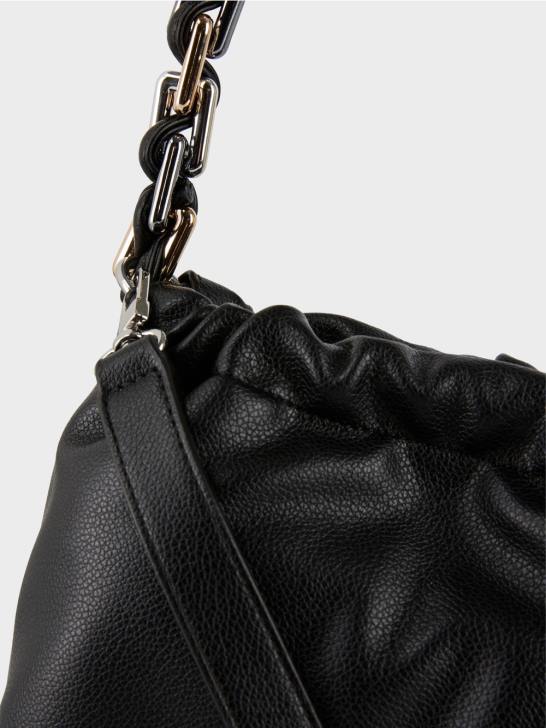 accessoire zwart 464J1516 schoudertas met decoratief handvat Marc Cain