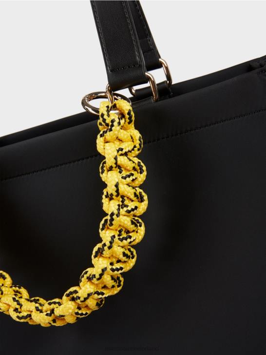 accessoire zwart 464J1534 \"rethink Together\" tas met gehaakt handvat Marc Cain