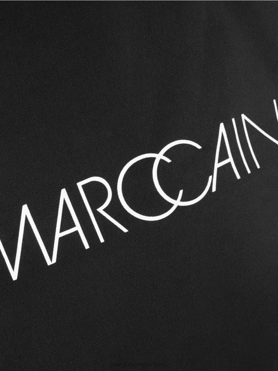 accessoire zwart 464J1551 grote shopper met logoprint Marc Cain