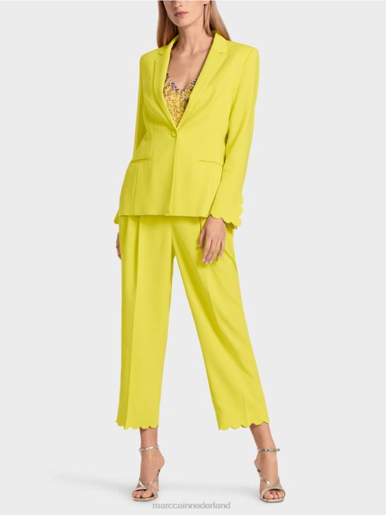 kleding citroen groen 464J185 elegante blazer Marc Cain