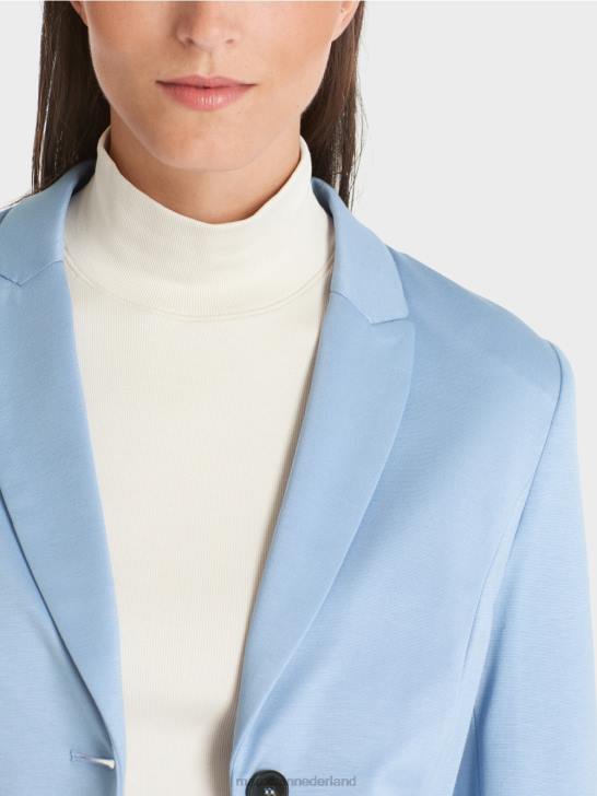 kleding donkere zomerhemel 464J174 getailleerde blazer met smalle revers Marc Cain