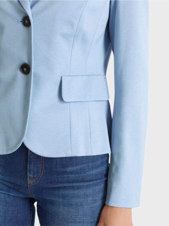 kleding donkere zomerhemel 464J174 getailleerde blazer met smalle revers Marc Cain