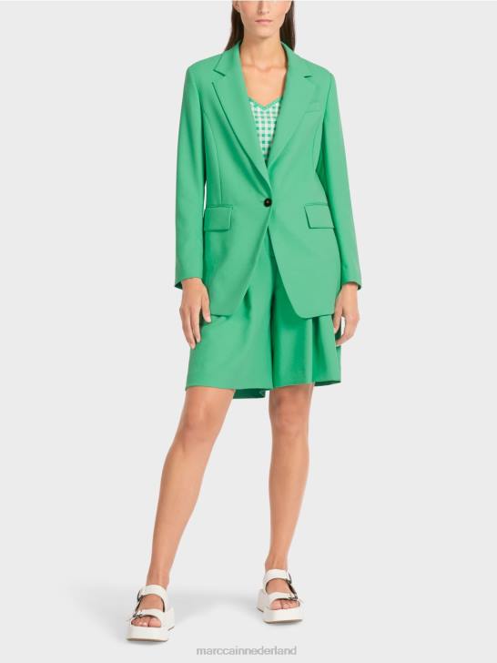 kleding heldere jade 464J193 effen blazer Marc Cain