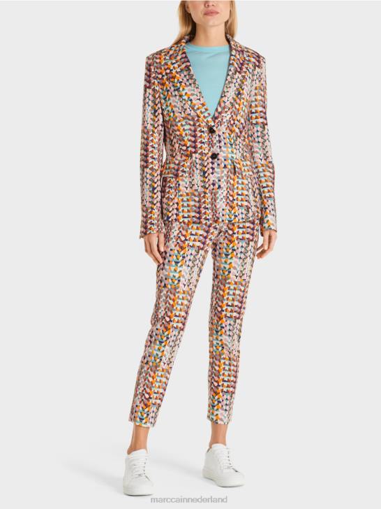 kleding koninklijk paars 464J210 Blazer van zachte scuba-jersey Marc Cain