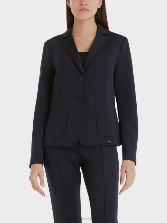 kleding middernacht blauw 464J211 blazer met opgestikte zakken Marc Cain