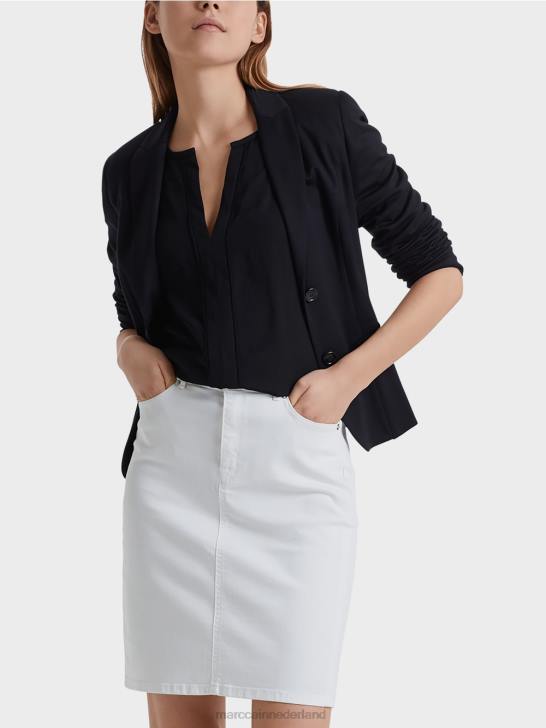 kleding middernacht blauw 464J213 lichte blazer van fijne jersey Marc Cain