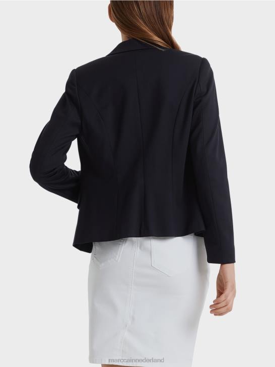 kleding middernacht blauw 464J213 lichte blazer van fijne jersey Marc Cain