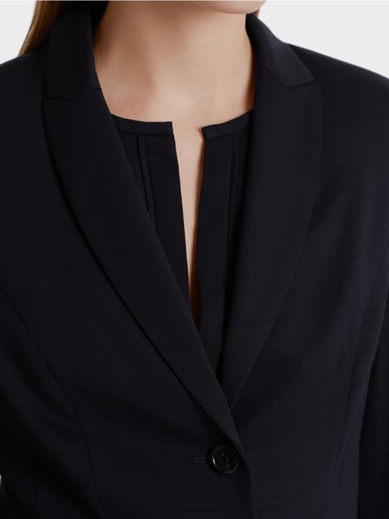 kleding middernacht blauw 464J213 lichte blazer van fijne jersey Marc Cain