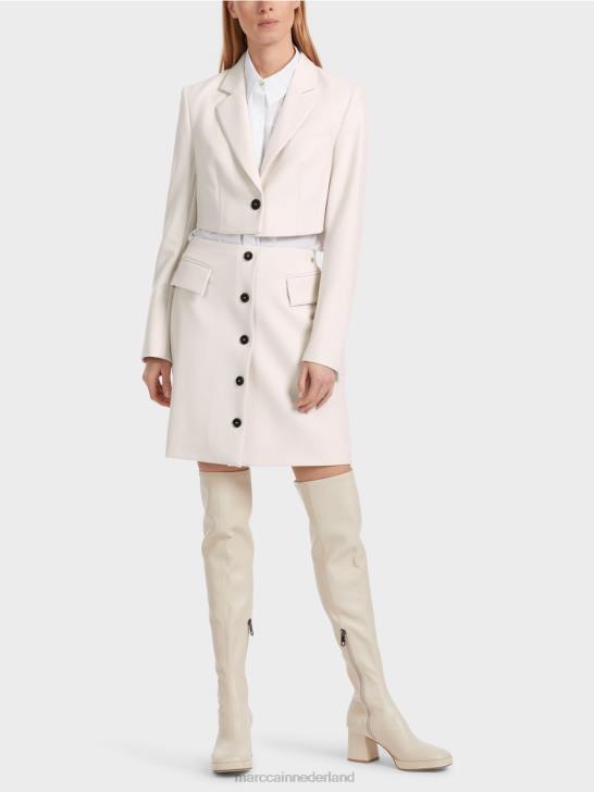 kleding rook 464J150 eigentijdse korte blazer Marc Cain