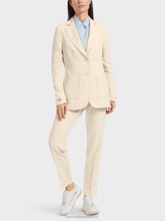 kleding zachte maansteen 464J168 getailleerde blazer Marc Cain