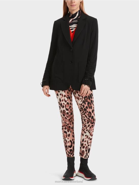kleding zwart 464J158 getailleerde blazer Marc Cain