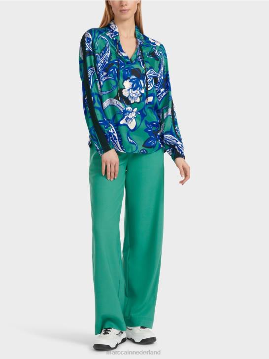 kleding glazuur 464J836 "rethink Together" raglanblouse Marc Cain