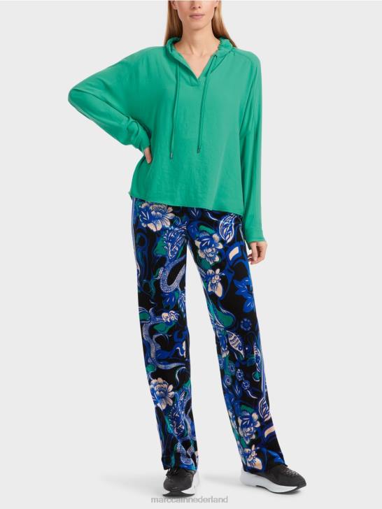 kleding glazuur 464J838 uni kimonoblouse Marc Cain