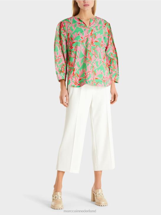 kleding heldere jade 464J969 zomerse blouse Marc Cain