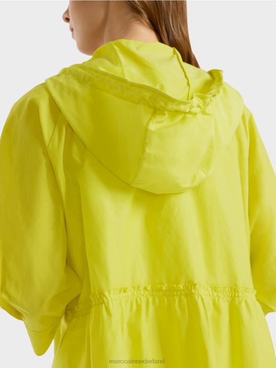 kleding lichte kalk 464J938 casual blouse met elegante zijde Marc Cain