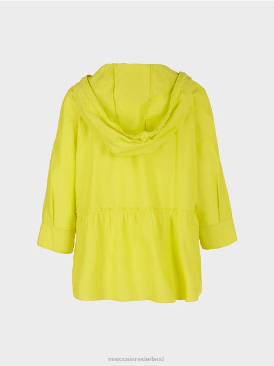 kleding lichte kalk 464J938 casual blouse met elegante zijde Marc Cain