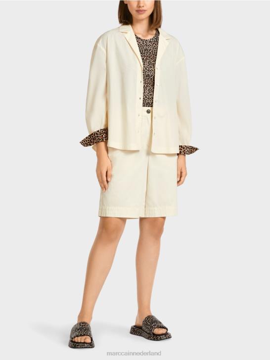 kleding poeder crème 464J980 Vrouwelijke blouse "rethink Together". Marc Cain