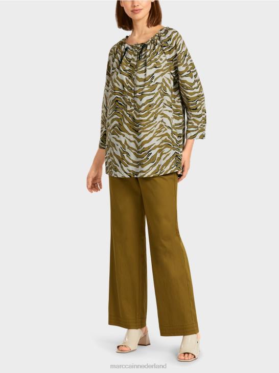 kleding poeder crème 464J982 Tuniekjurk "rethink Together". Marc Cain