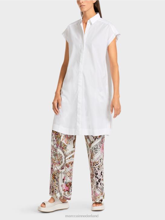 kleding wit 464J956 "Samen heroverwegen" blouse Marc Cain