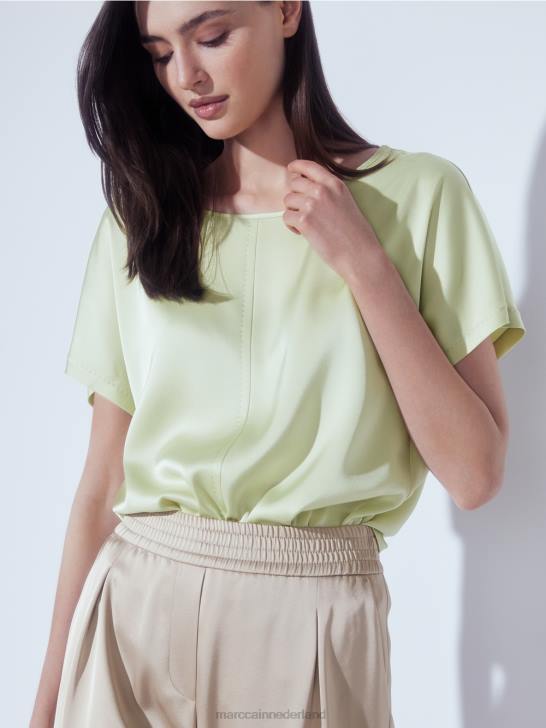 kleding zachte adem 464J964 top in blousestijl in kimonostijl Marc Cain