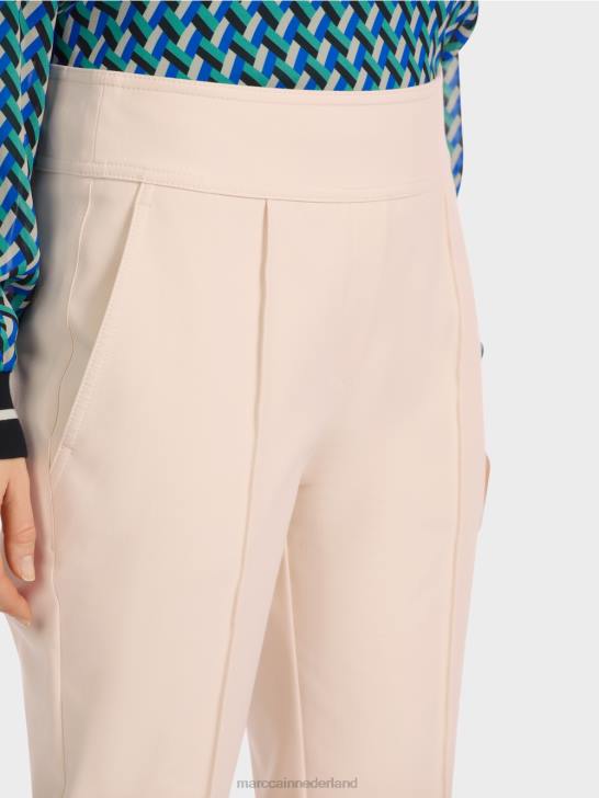 kleding Amandelbloesem 464J522 sliven broek met ritssluiting aan de zijkant Marc Cain